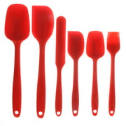 Silicone Spatula Set Silicone Kitchen Utensils Set Silicone Brush Heat Resistant Food Grade Non-Stick Benss Set of 3, Black for Cooking Baking Cake Decorating